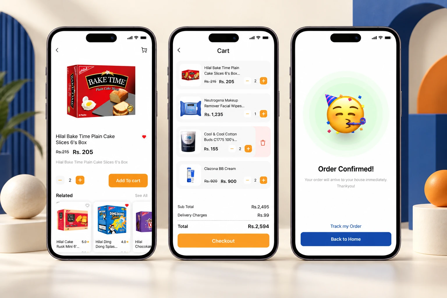 Imtiaz shopping app — Interface presentation