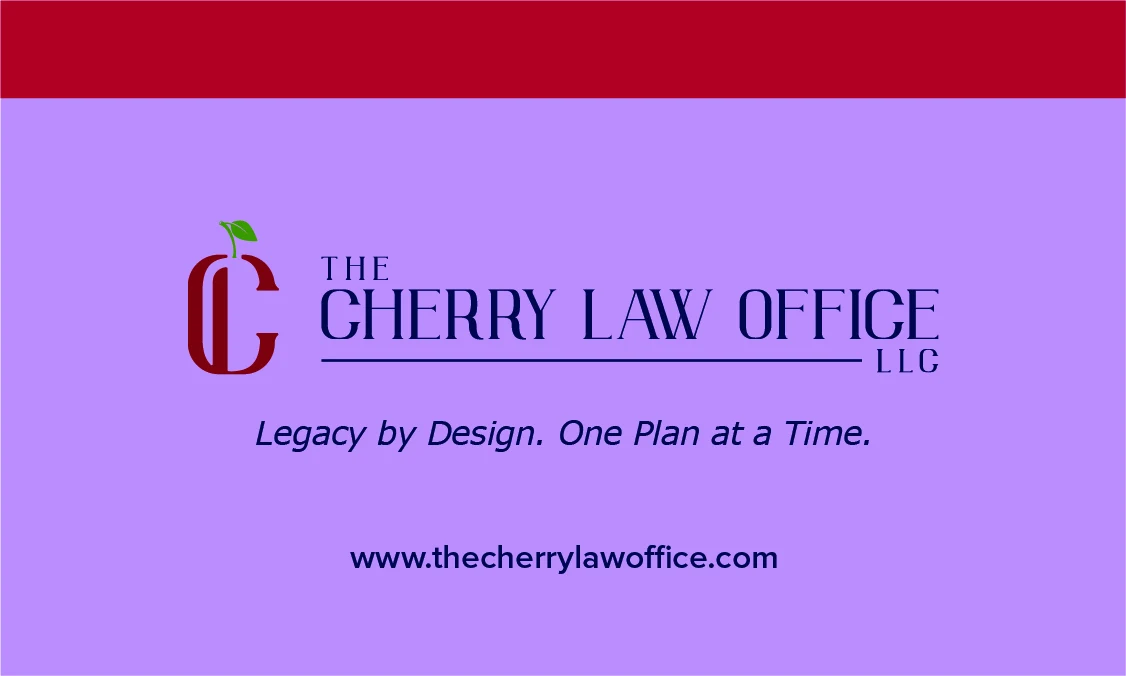 The Cherry Law Office — Cherry law Office business card Front