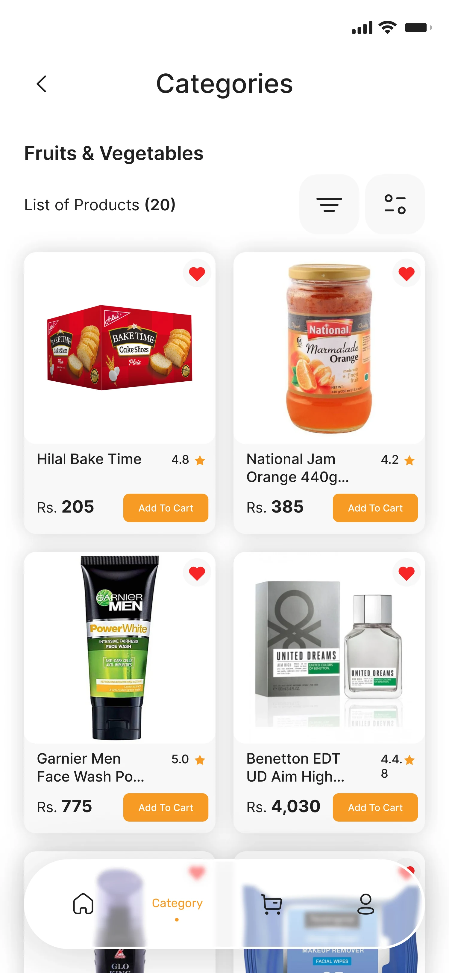 Imtiaz shopping app — Category 1