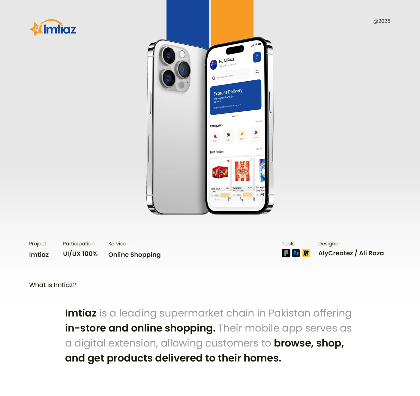 Imtiaz shopping app — Design process — board 01
