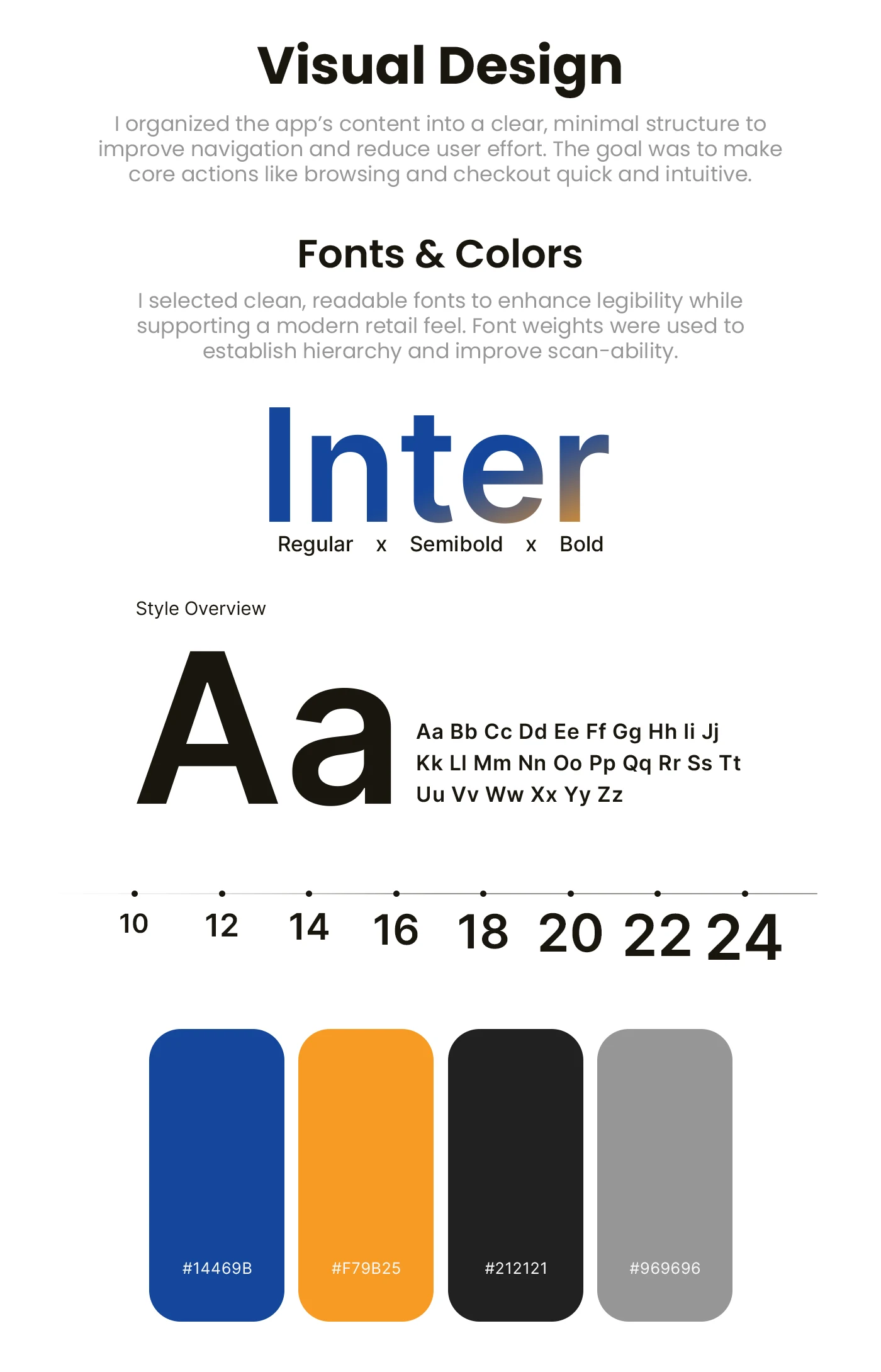 Imtiaz shopping app — Design process — board 06