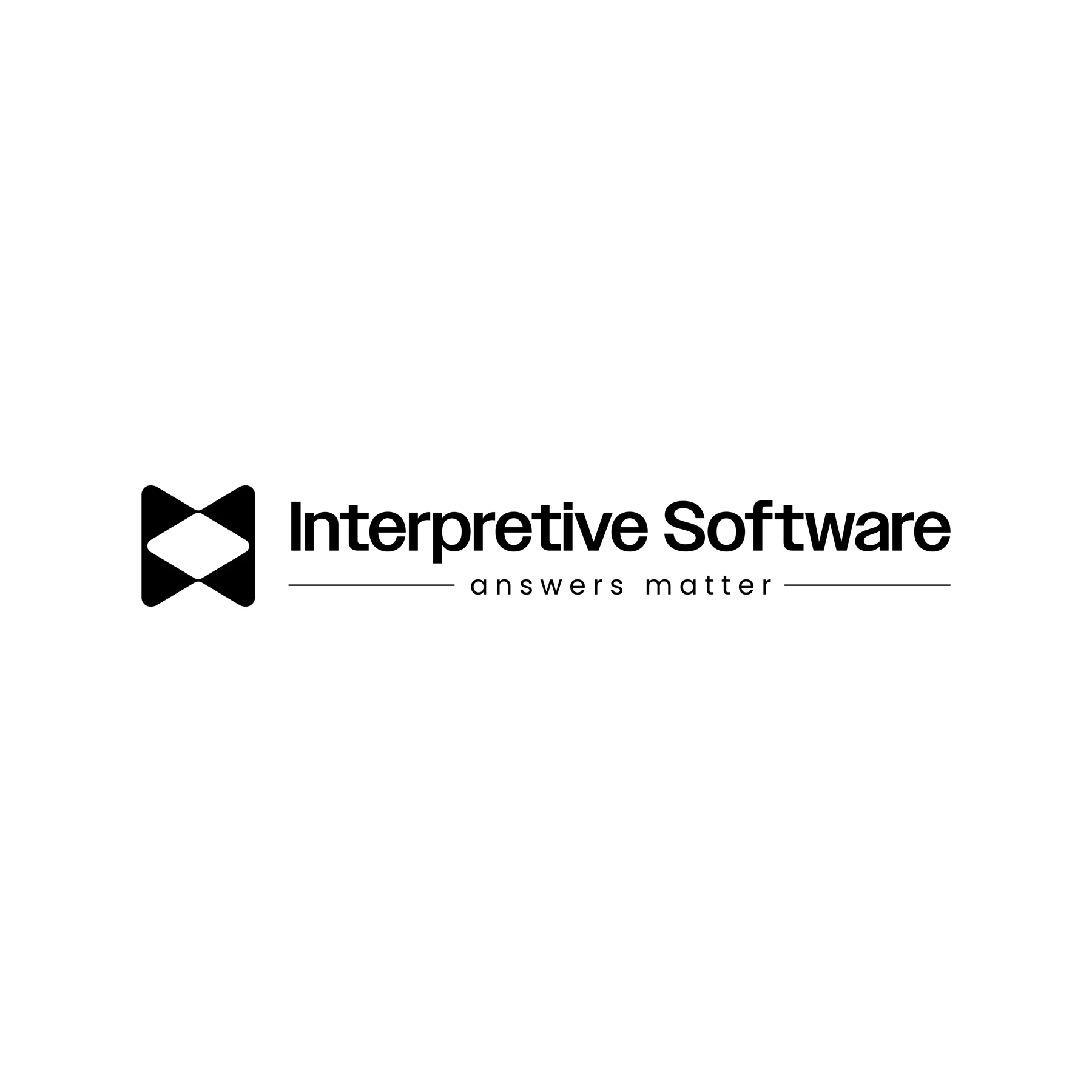 Interpretive Software — Final Logo Horizontal Grayscale