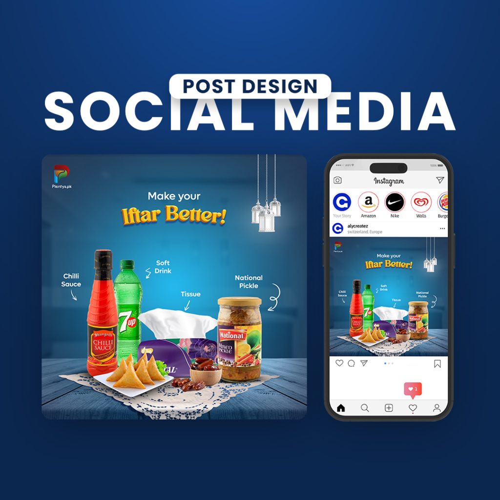 Plentys social media design