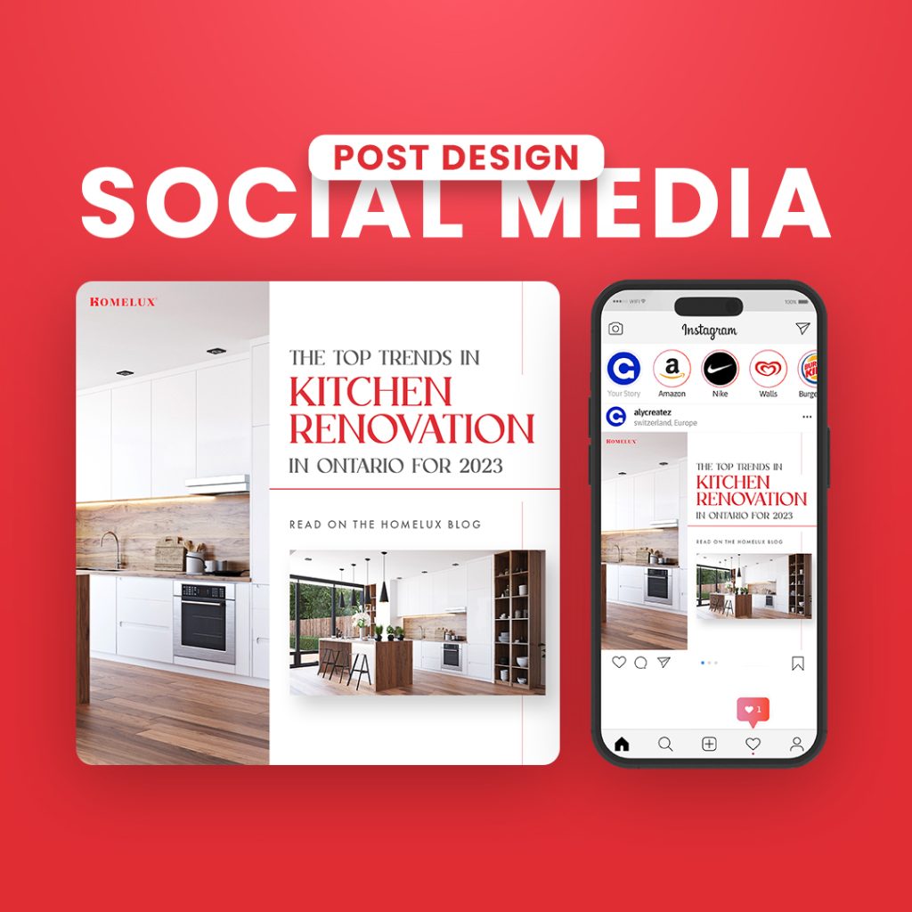 Homelux Social media post