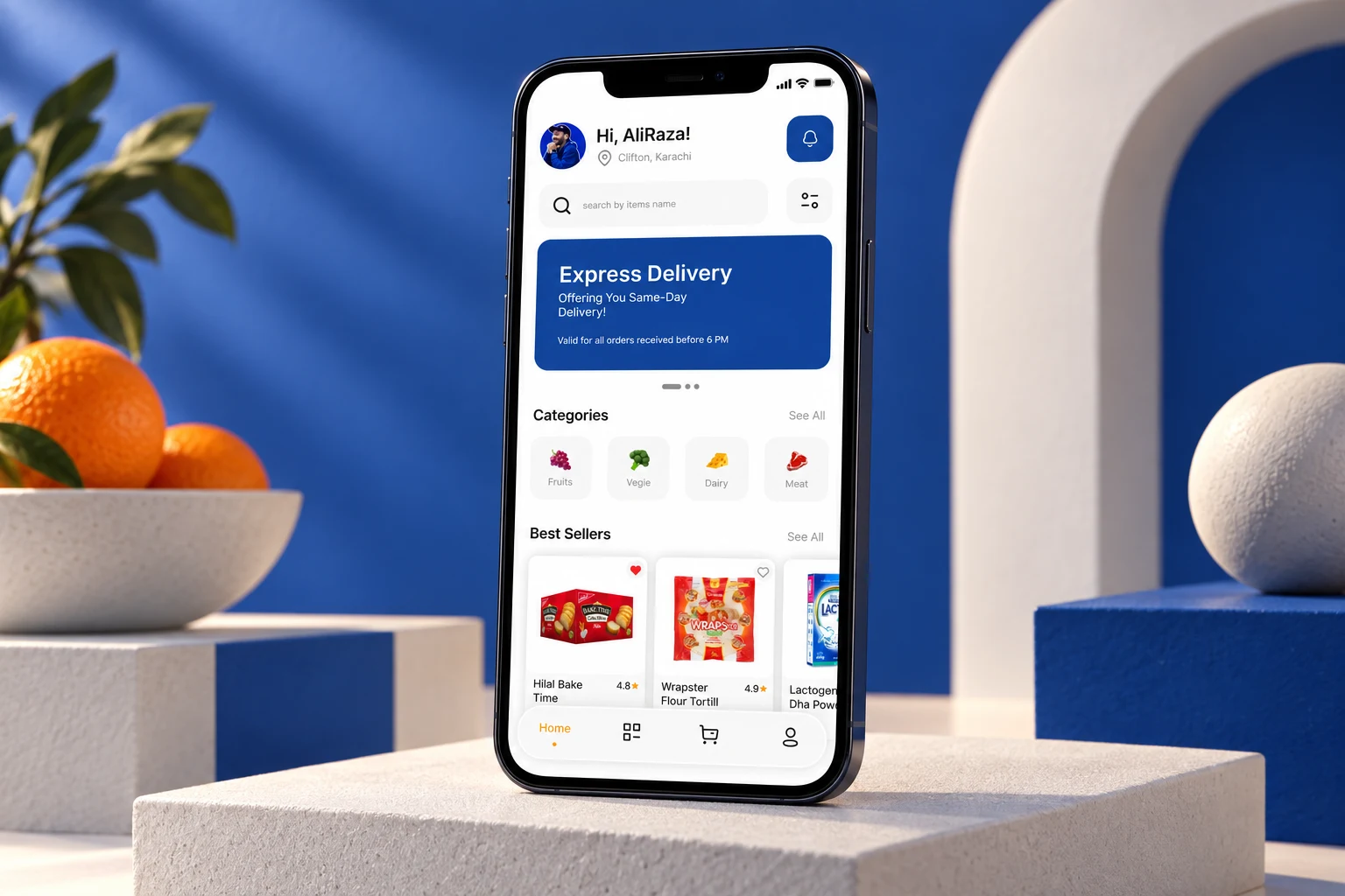 Imtiaz shopping app — portfolio presentation